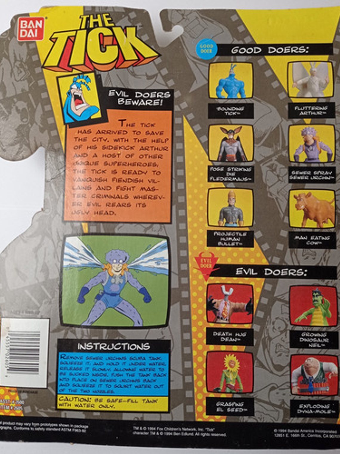 Sewer Urchin 1994 Bandai La Garrapata The Tick Erizo 6