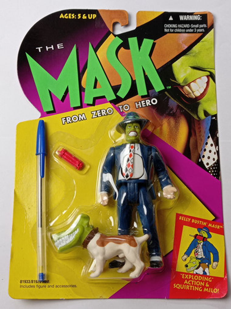 The Mask + Milo 1995 Kenner Belly Bustin' Mask La Máscara 4