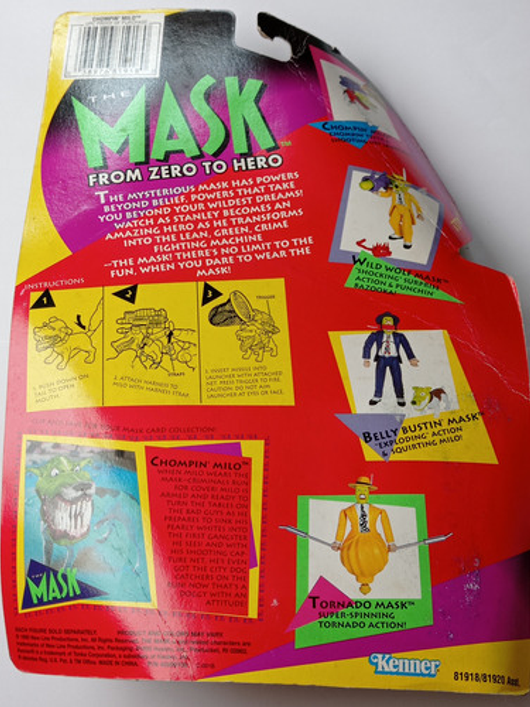 Milo 1995 The Mask Kenner Chompin Milo La Máscara 6