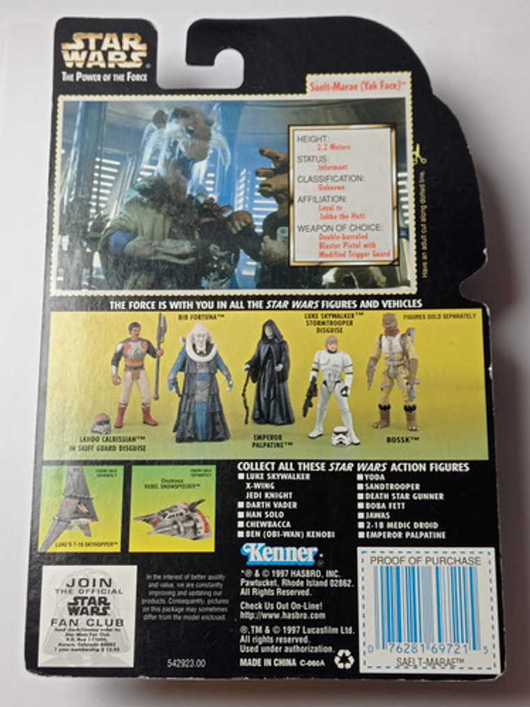 Saelt-marae (yak Face) 1997 Star Wars Kenner Power Of Force 3