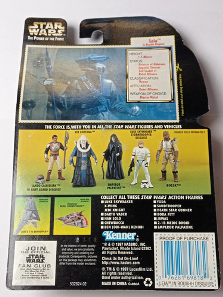Leia In Boushh Disguise 1997 Star Wars Kenner Power Of Force 5