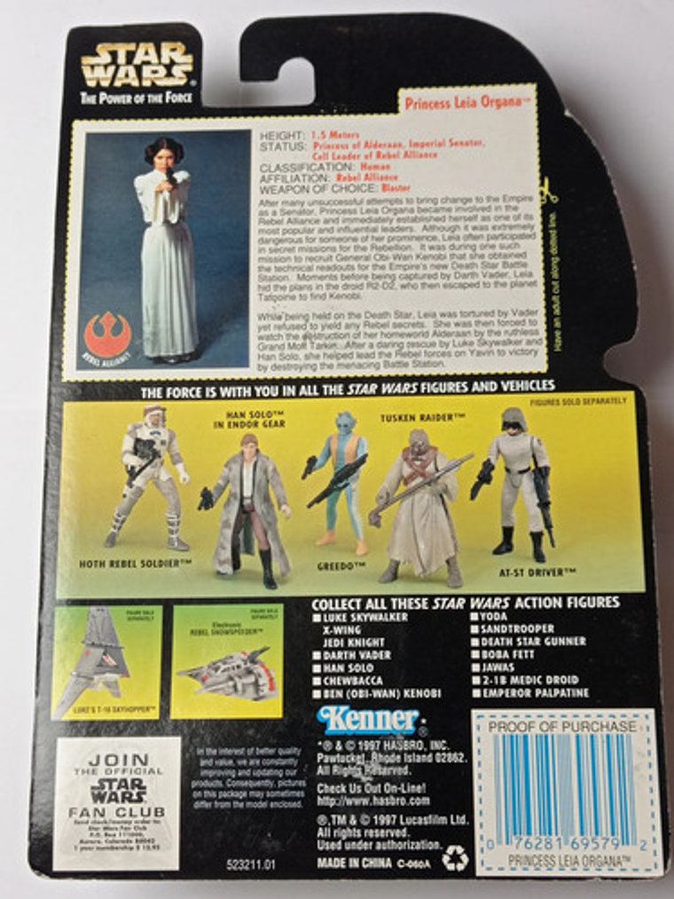 Princess Leia Organa 1997 Star Wars Kenner Power Of Force 5