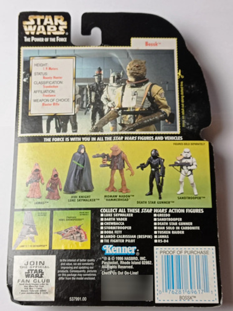 Bossk 1996 Star Wars Kenner Power Of The Force 6