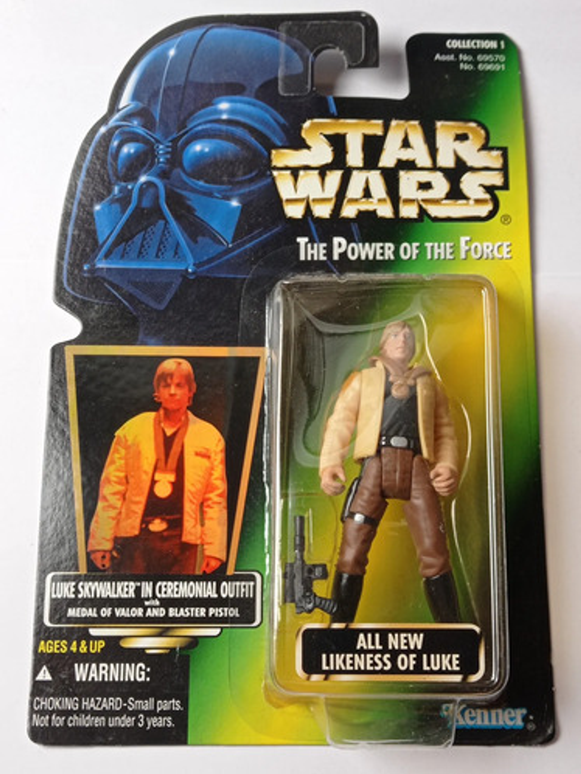 Luke Skywalker Ceremonial 1996 Star Wars Kenner Power Force 1