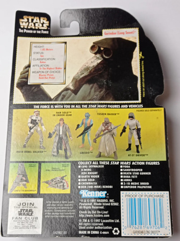 Garindan (long Snoot) 1997 Star Wars Kenner Power Force 5