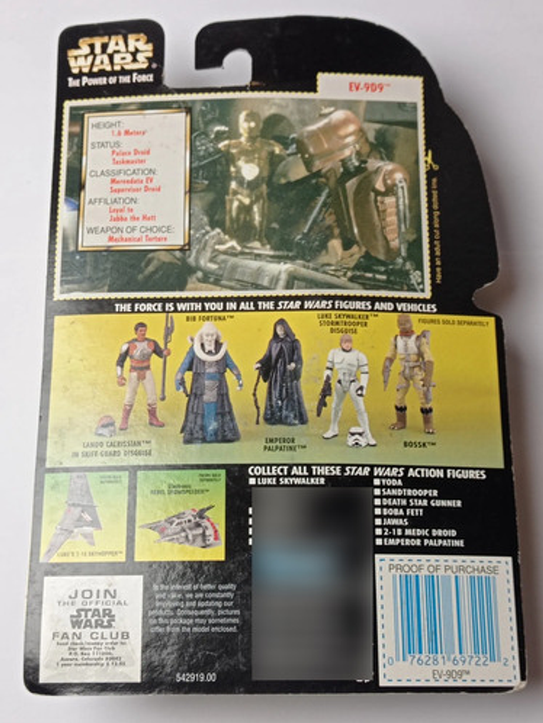Ev-9d9 W/ Datapad 1997 Star Wars Kenner Power Force 6