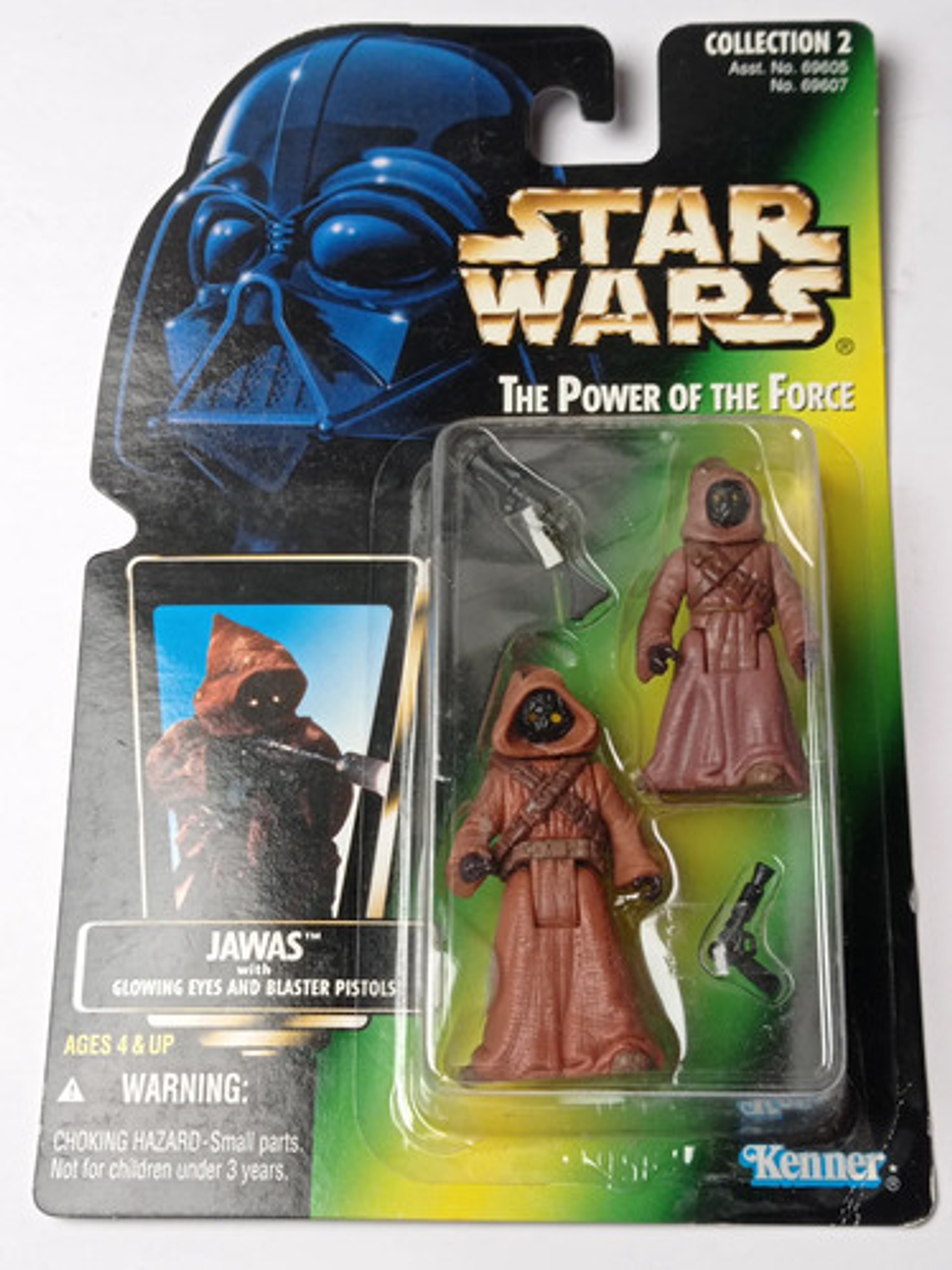 Jawas W/ Glowing Eyes 1996 Star Wars Kenner Power Of Force 1