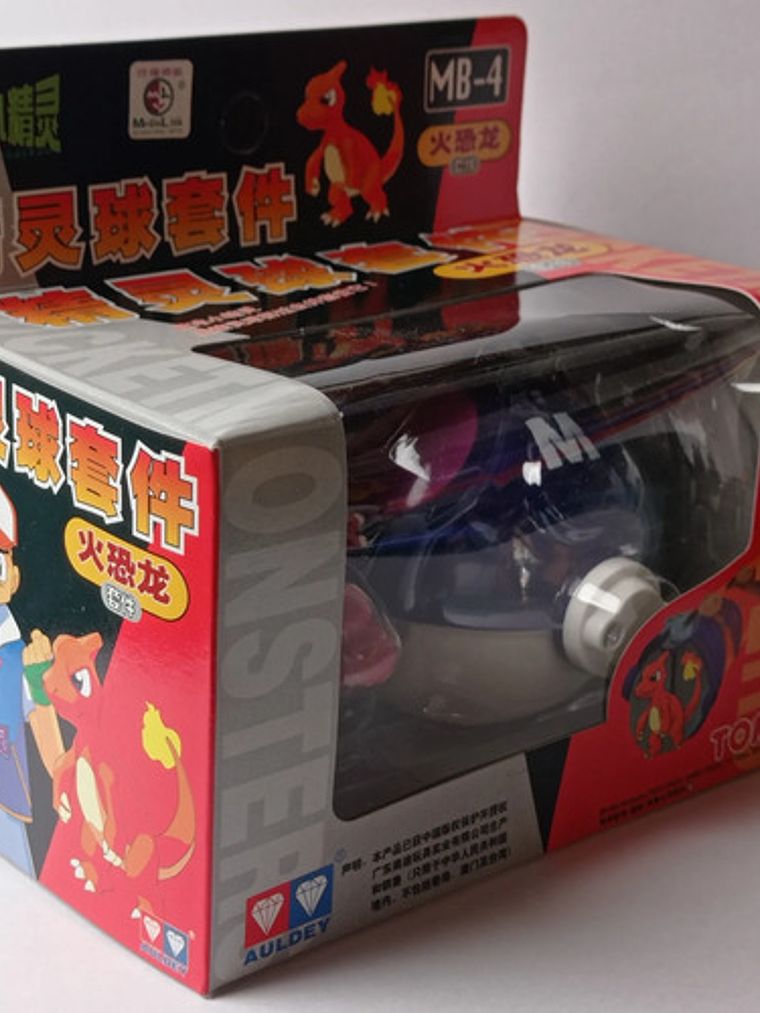 Charmeleon Con Master Ball 1998 Tomy Pokemon Nintendo Mb-4 3
