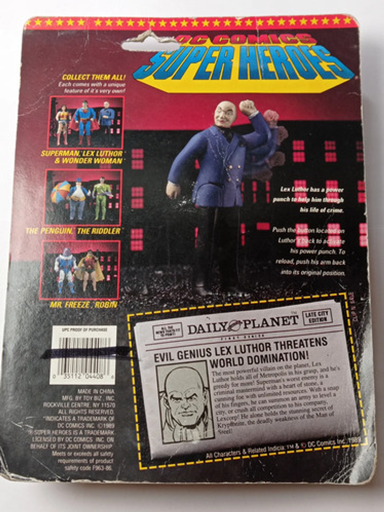 Lex Luthor 1989 Dc Comics Super Heroes Toy Biz 8