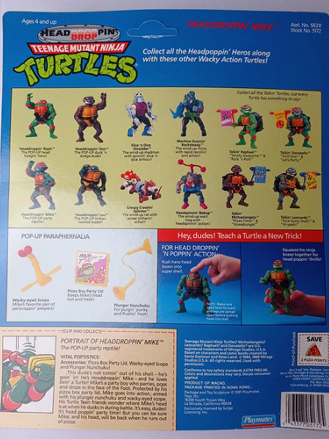 Headdroppin Mike 1991 Tmnt ! Michelangelo Tortugas Ninja 6