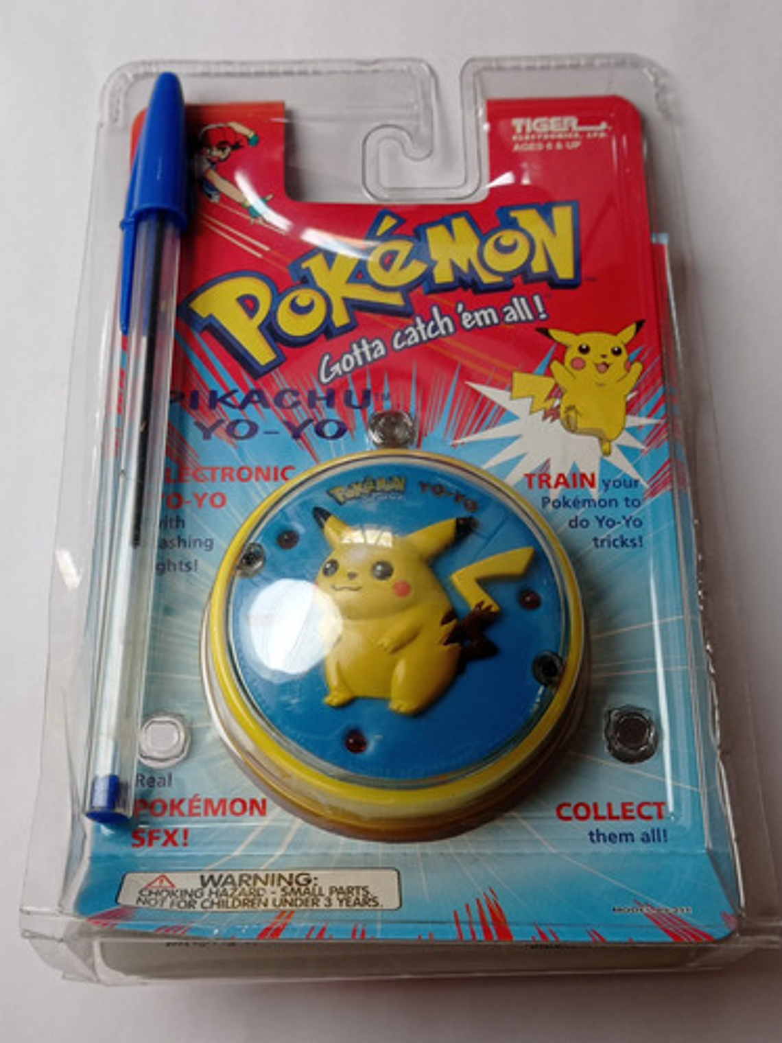 Pikachu Yo-yo Yoyo 1998 Tiger Pokemon Hasbro Nintendo 4