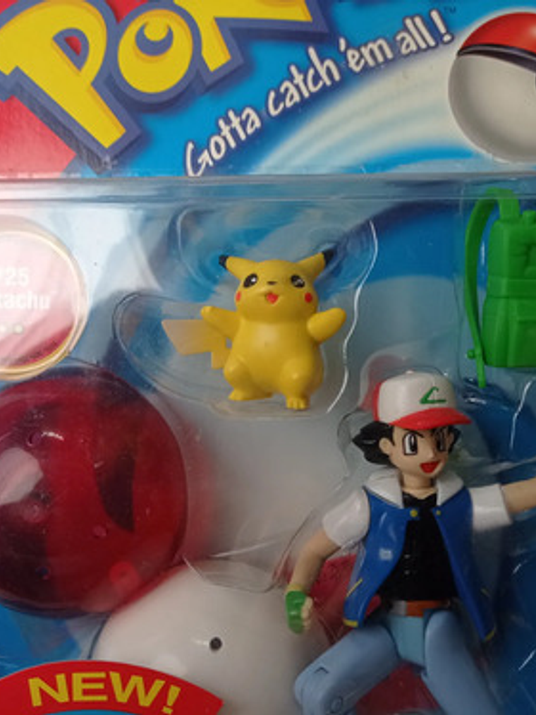 Ash Y Pikachu 2000 Hasbro Pokemon Nintendo 3