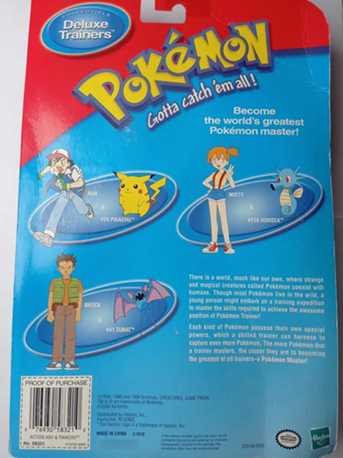 Ash Y Pikachu 2000 Hasbro Pokemon Nintendo 5