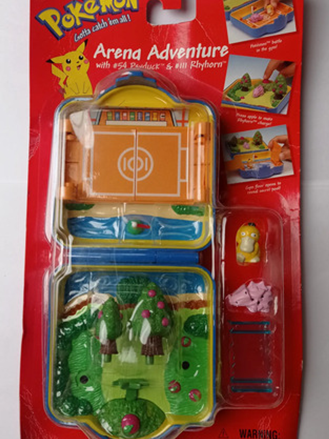 Pokemon Arena Rhyhorn Y Psyduck 1999 Hasbro Nintendo 1