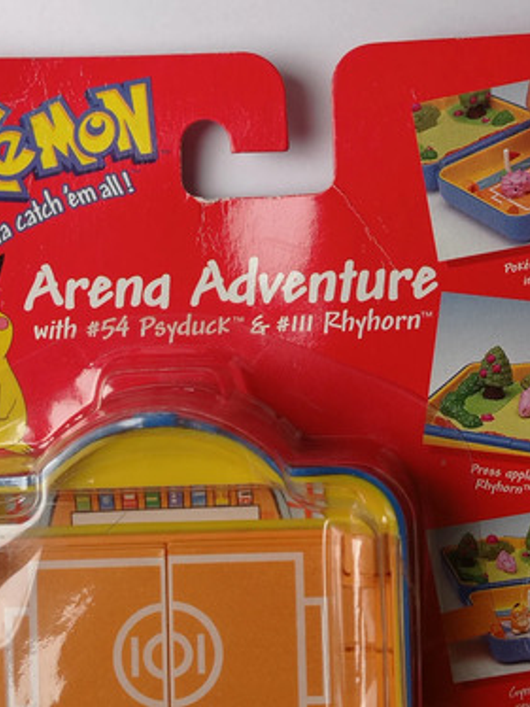 Pokemon Arena Rhyhorn Y Psyduck 1999 Hasbro Nintendo 3