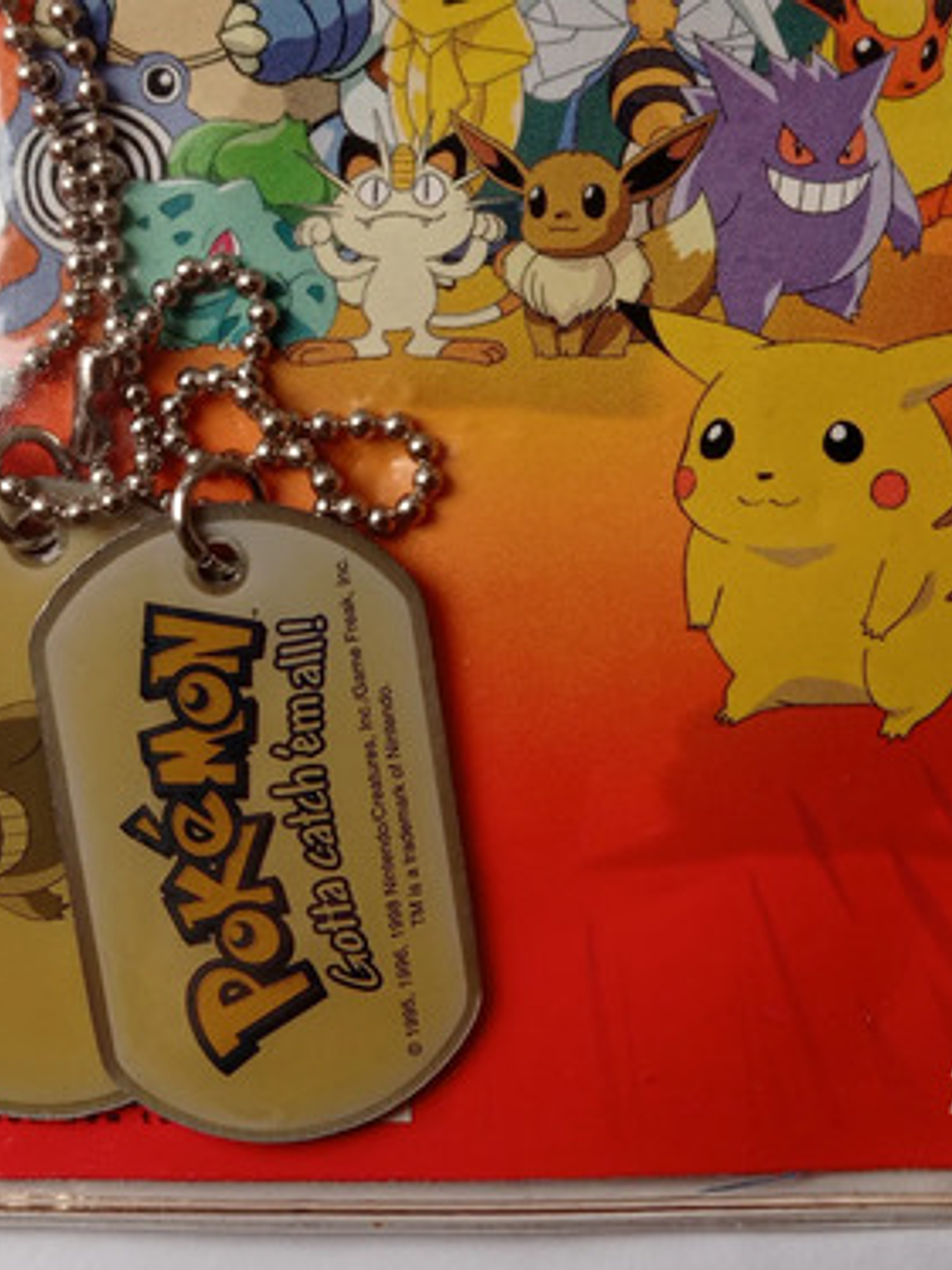 Dog Tag Pokémon Gengar 1999 Toysite Nintendo Placa Metalica 3