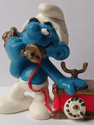 Pitufo Al Telefono 1980 Peyo Pitufos Smurfs