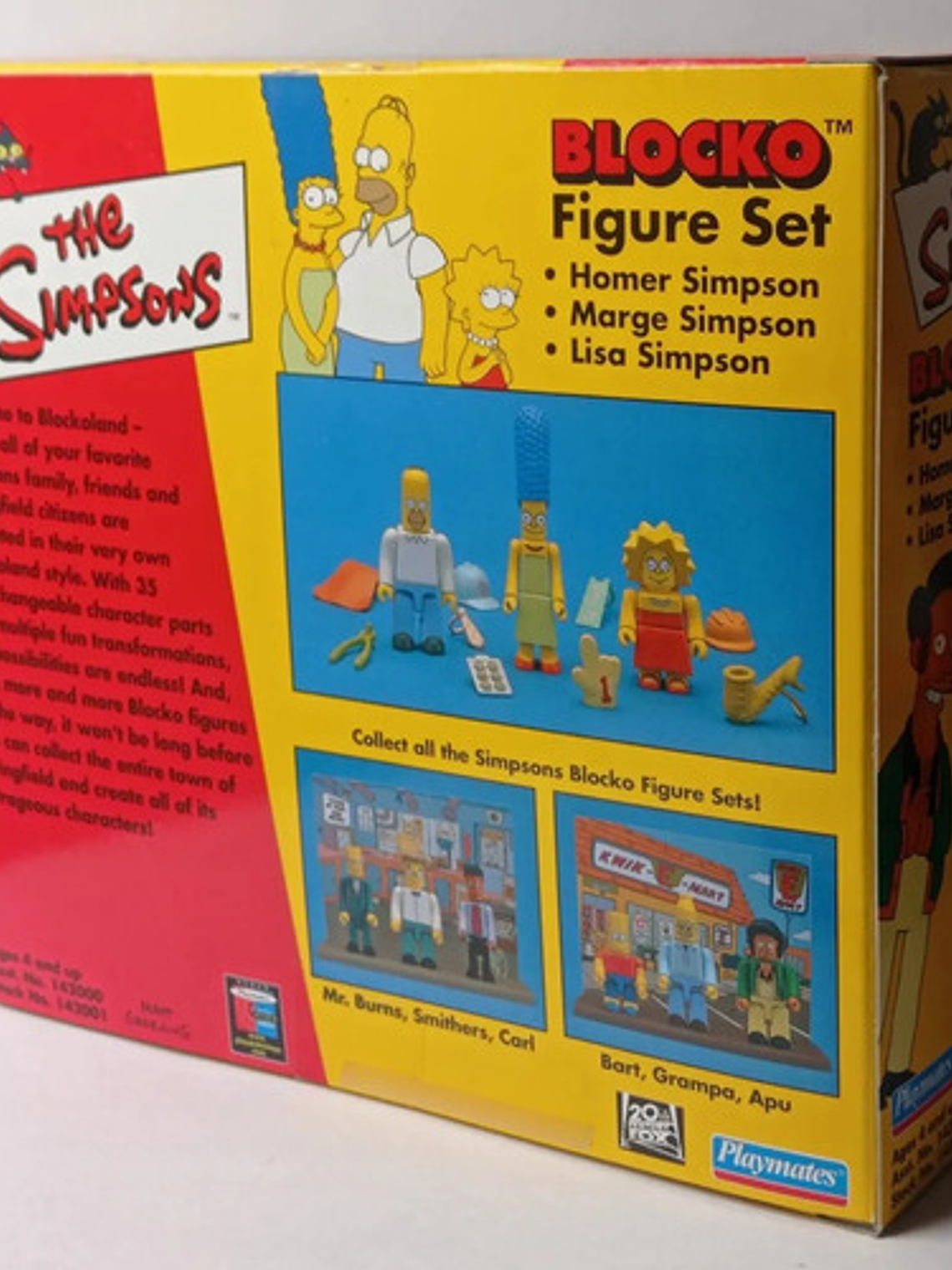 Simpsons Set 2002 Blocko Playmates Homer Marge Lisa Simpson 5