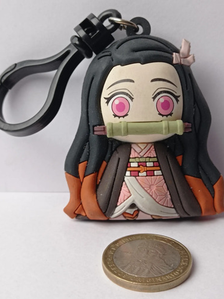 Llavero Nezuko Kamado Demon Slayer Backpack Keyring Clip 2