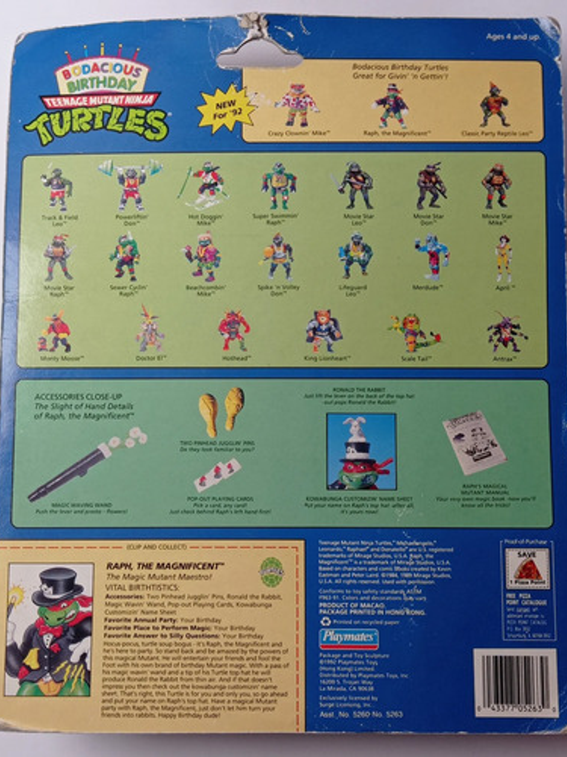 Raph The Magnificent 1992 Tmnt ! Tortugas Ninja Rafael 5