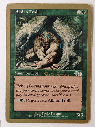 Carta Magic Albino Troll [wcd1999] Mtg