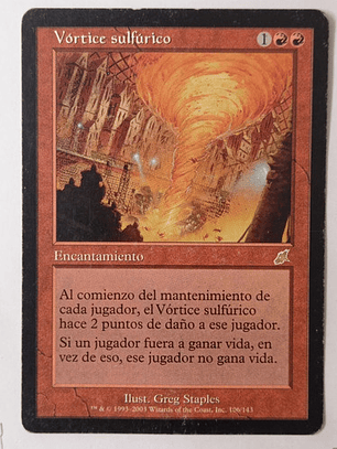 Carta Magic Vórtice Sulfúrico [scourge] Mtg