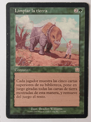 Carta Magic Limpiar La Tierra [mercadian] Mtg