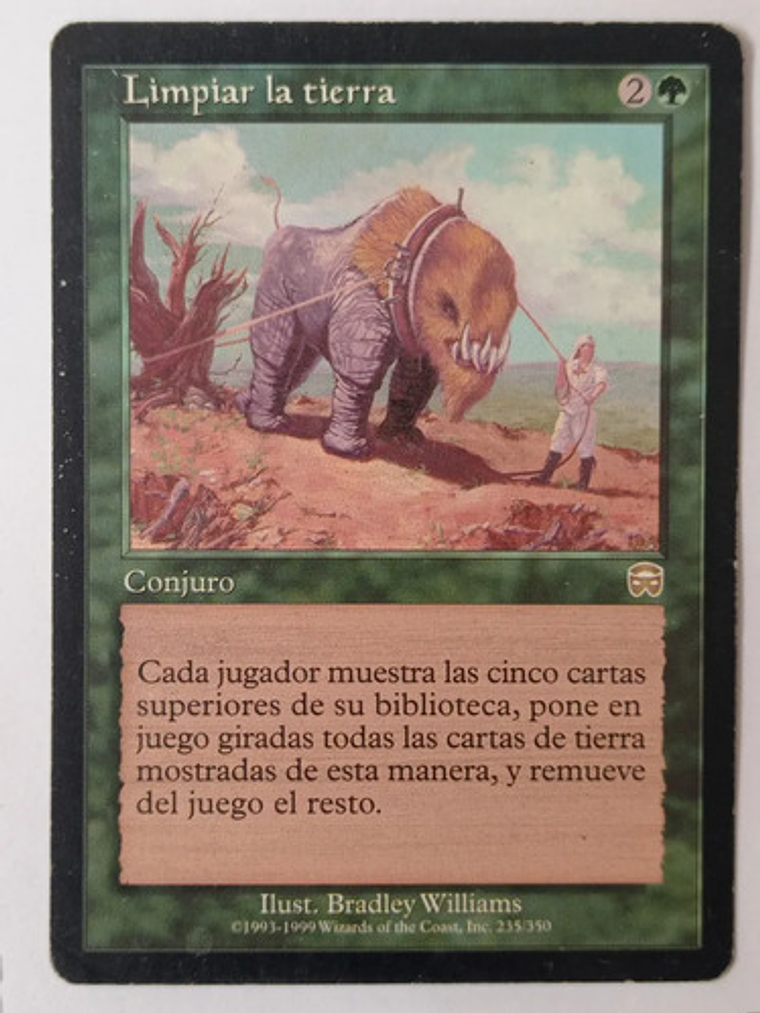 Carta Magic Limpiar La Tierra [mercadian] Mtg 1