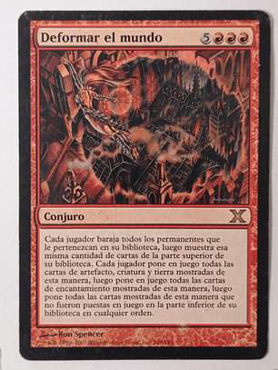 Carta Magic Deformar El Mundo [x] Mtg