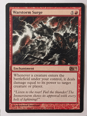 Carta Magic Warstorm Surge [m12] Mtg