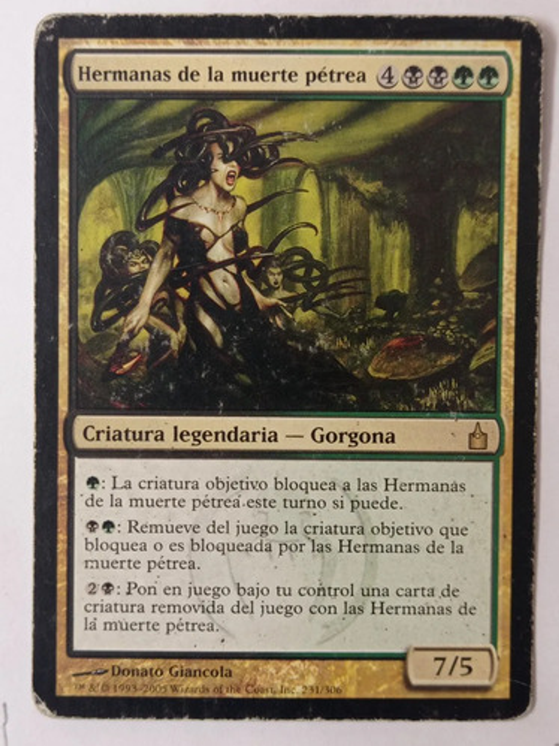 Carta Magic Hermanas De La Muerte Pétrea [ravnica] Mtg 1