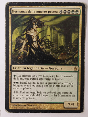 Carta Magic Hermanas De La Muerte Pétrea [ravnica] Mtg