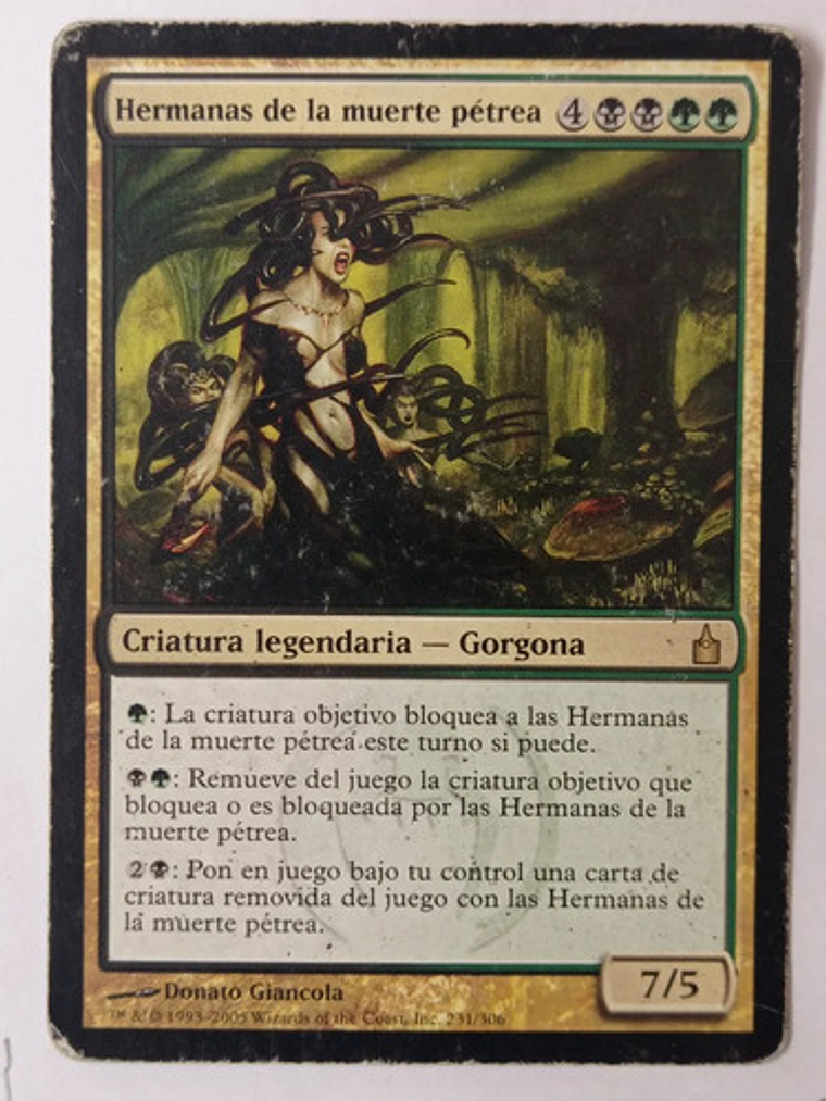 Carta Magic Hermanas De La Muerte Pétrea [ravnica] Mtg 1