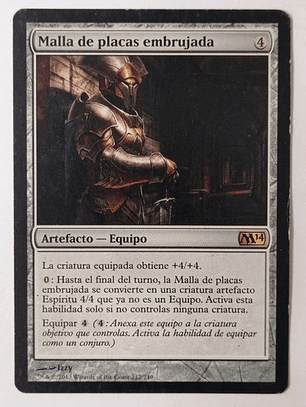 Carta Magic Malla De Placas Embrujada [m14] Mtg