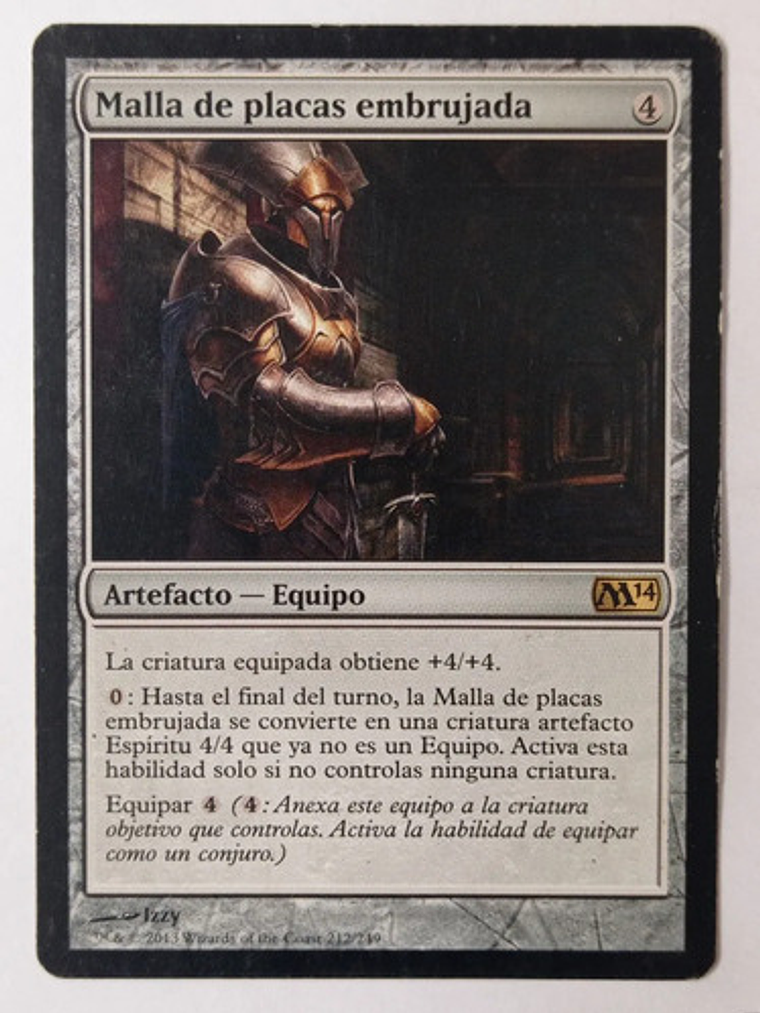 Carta Magic Malla De Placas Embrujada [m14] Mtg 1