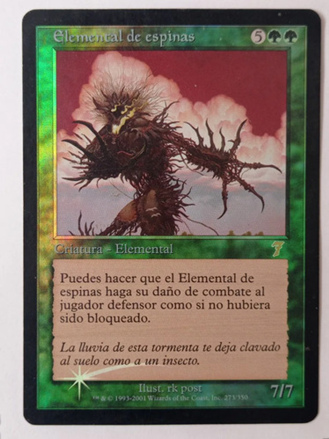 Carta Magic Elemental De Espinas (foil) [7ma] Mtg 1