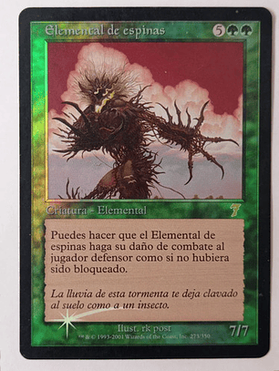 Carta Magic Elemental De Espinas (foil) [7ma] Mtg
