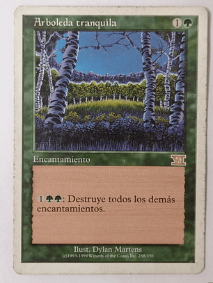 Carta Magic Arboleda Tranquila [vi] Mtg