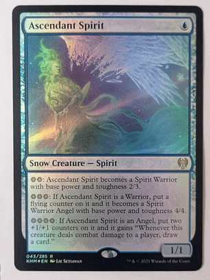 Carta Magic Asendant Spirit (foil) [kaldheim] Mtg