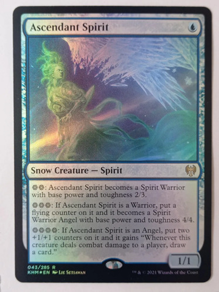 Carta Magic Asendant Spirit (foil) [kaldheim] Mtg 1