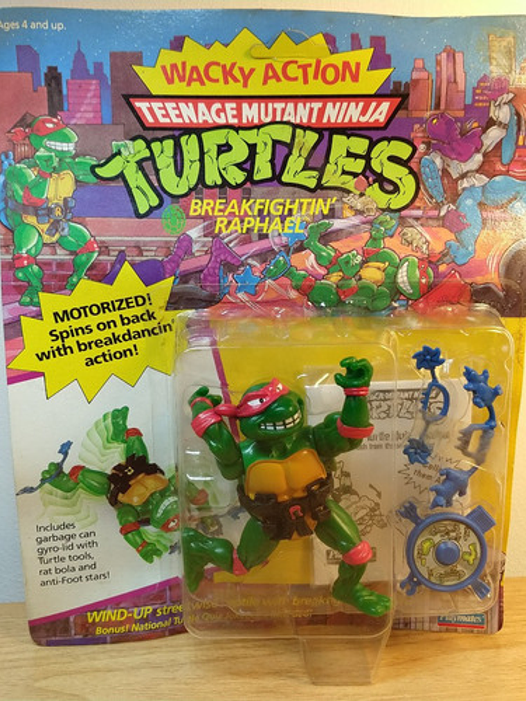 Breakfighting Raphael 1989 Tmnt ! Rafael Wacky Action 90s 1