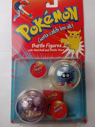 Weezing Y Tangela 1999 Hasbro Pokemon Nintendo