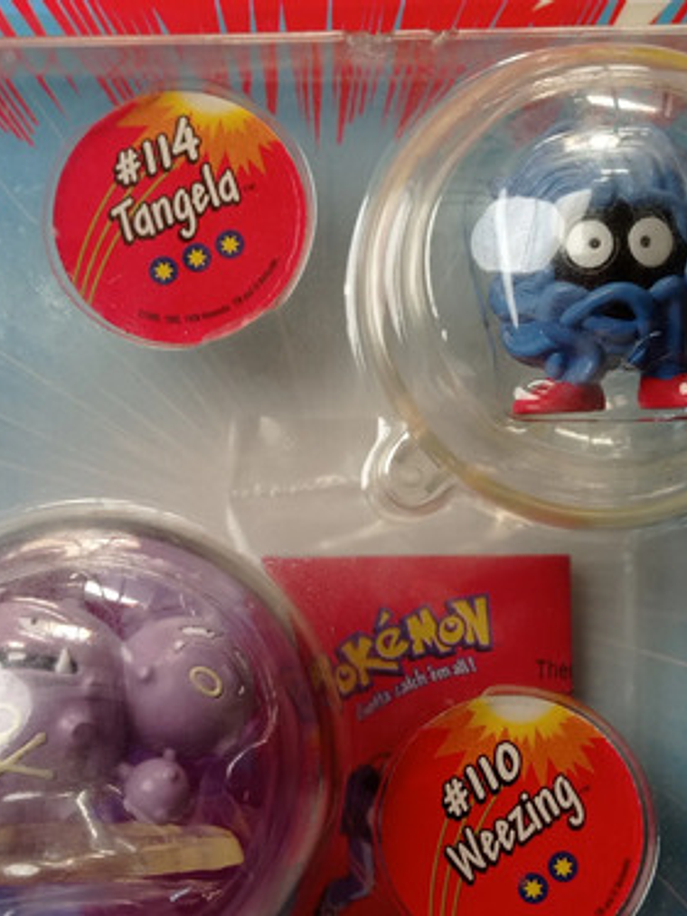 Weezing Y Tangela 1999 Hasbro Pokemon Nintendo 3