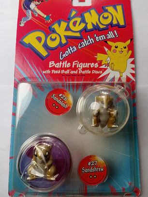 Sandslash Y Sandshrew 1999 Hasbro Pokemon Nintendo