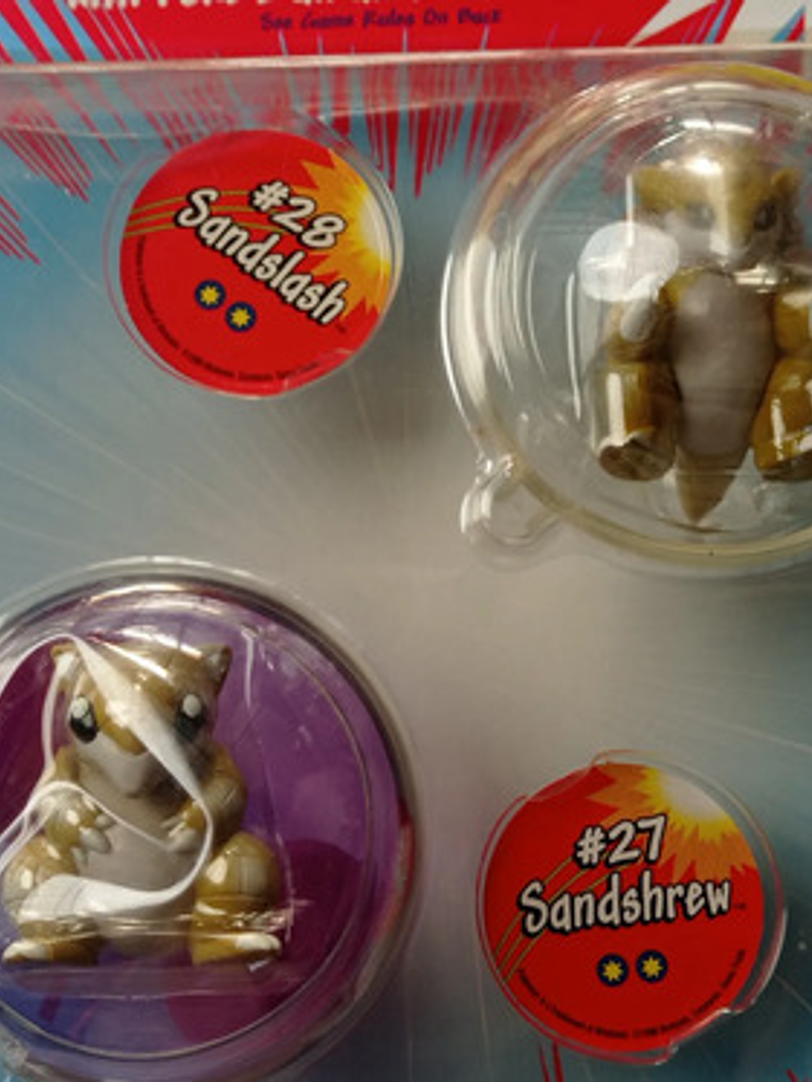 Sandslash Y Sandshrew 1999 Hasbro Pokemon Nintendo 3