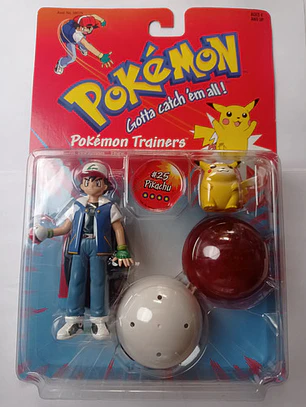 Ash Y Pikachu 1999 Hasbro Pokemon Trainers Nintendo