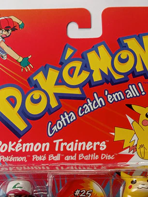 Ash Y Pikachu 1999 Hasbro Pokemon Trainers Nintendo