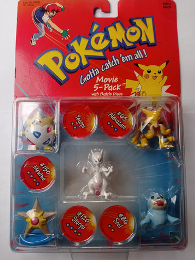 Staryu + Alakazam + Seel + 1999 Hasbro Pokemon Nintendo 1