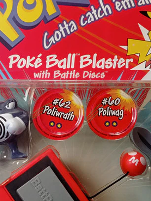 Poliwag + Poliwhirl + Poliwrath 1999 Hasbro Pokemon Nintendo