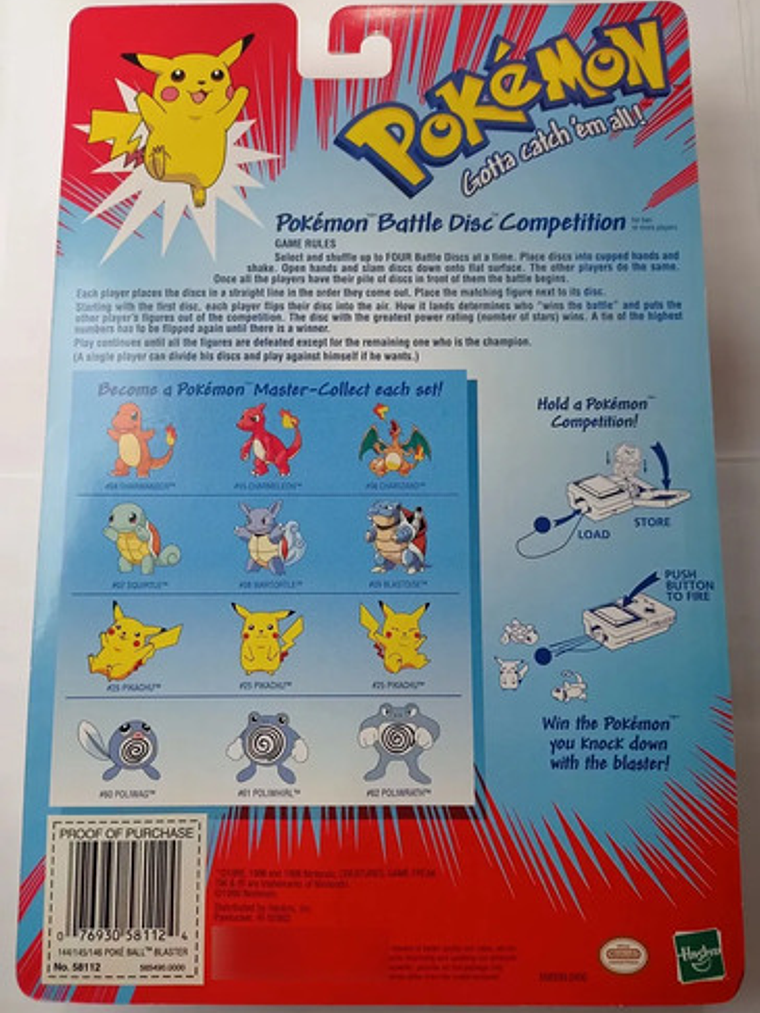 Articuno + Moltres + Zapdos 1999 Hasbro Pokemon Nintendo 6